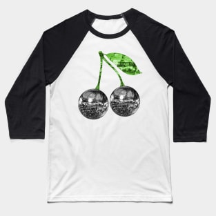 Pair of Silver Disco Ball Cherries Baseball T-Shirt